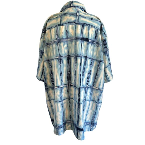 Sean John Big and Tall Blue and White Button Up Mens Shirt XXL - Picture 2 of 8